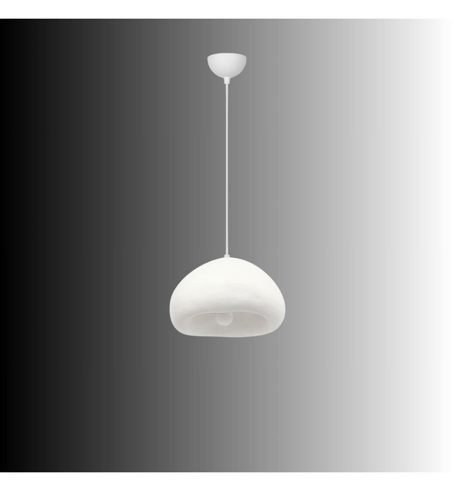 Kronleuchter, weiss, Metallkorpus