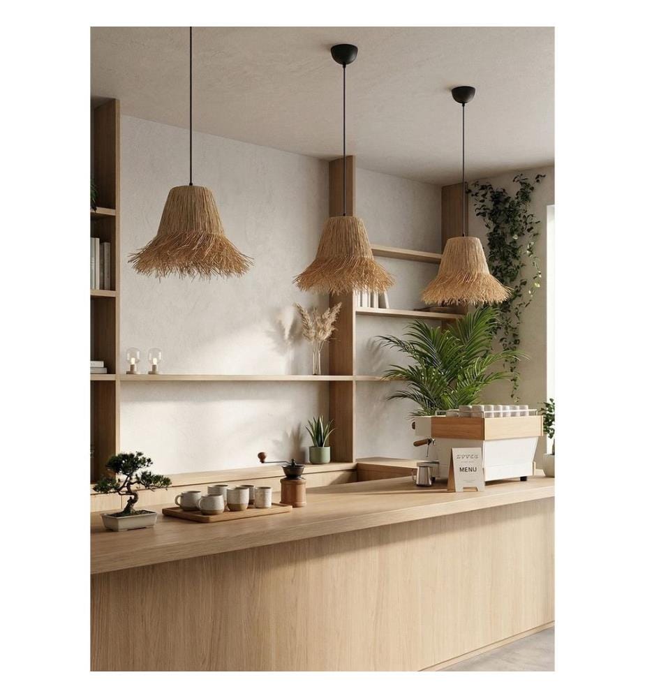 Lustre, corps en plastique, naturel