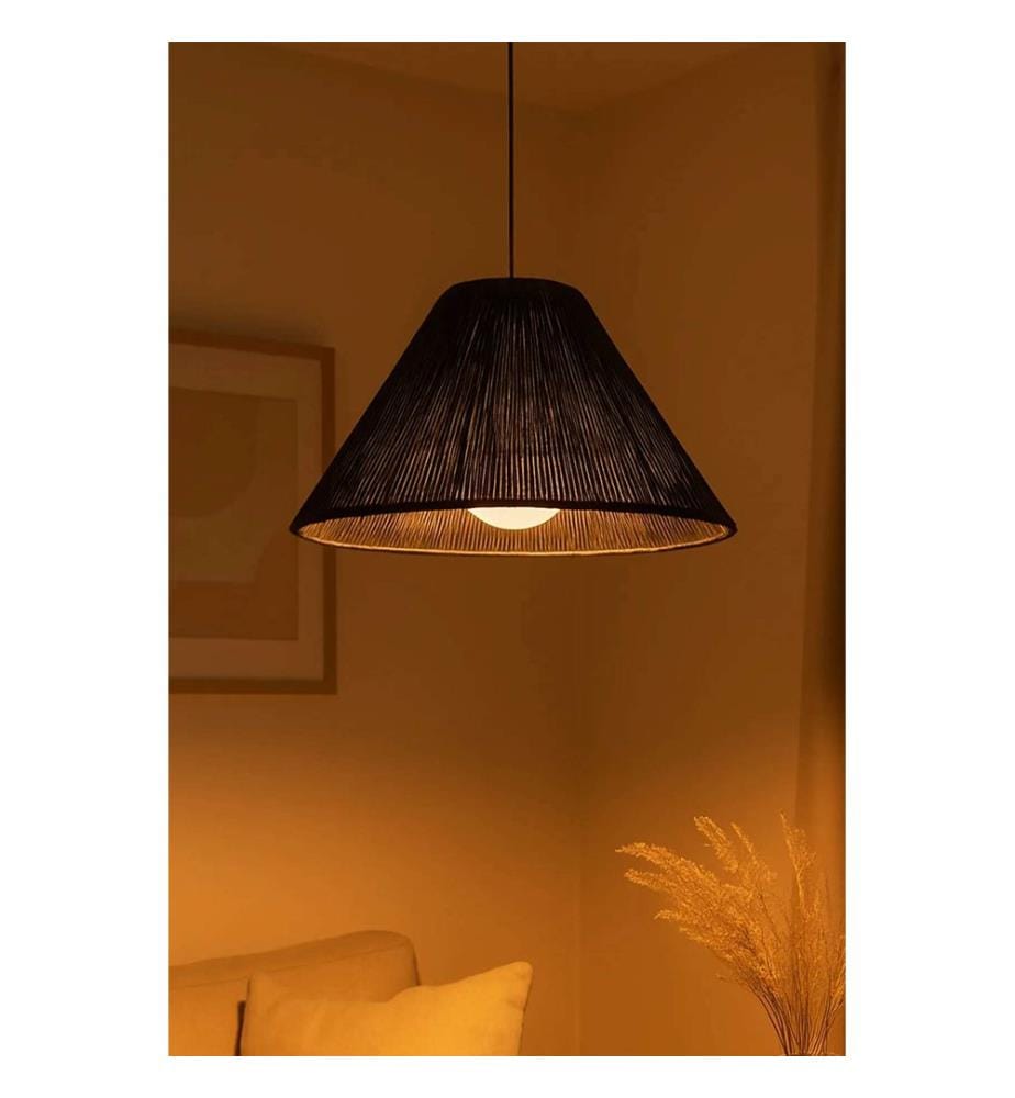 Lustre, corps en plastique, noir