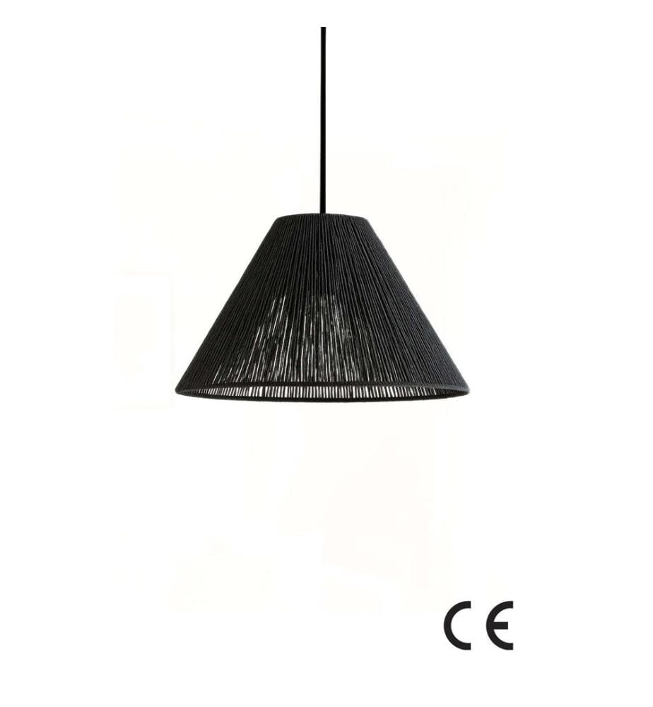 Lustre, corps en plastique, noir