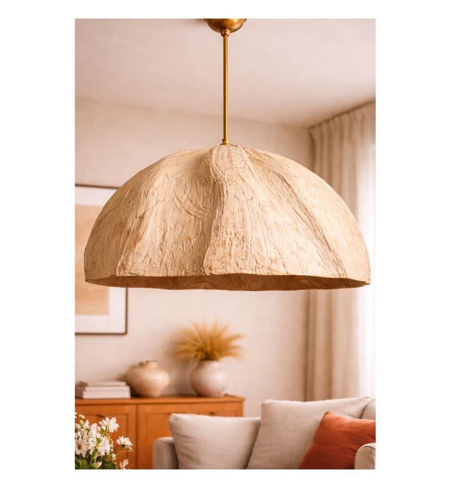 Lustre, Corps en béton de carbone, Crème