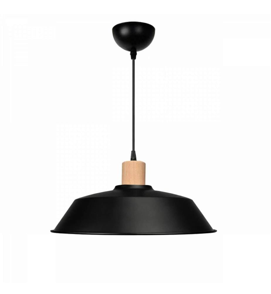 Lustre, corps en plastique, noir