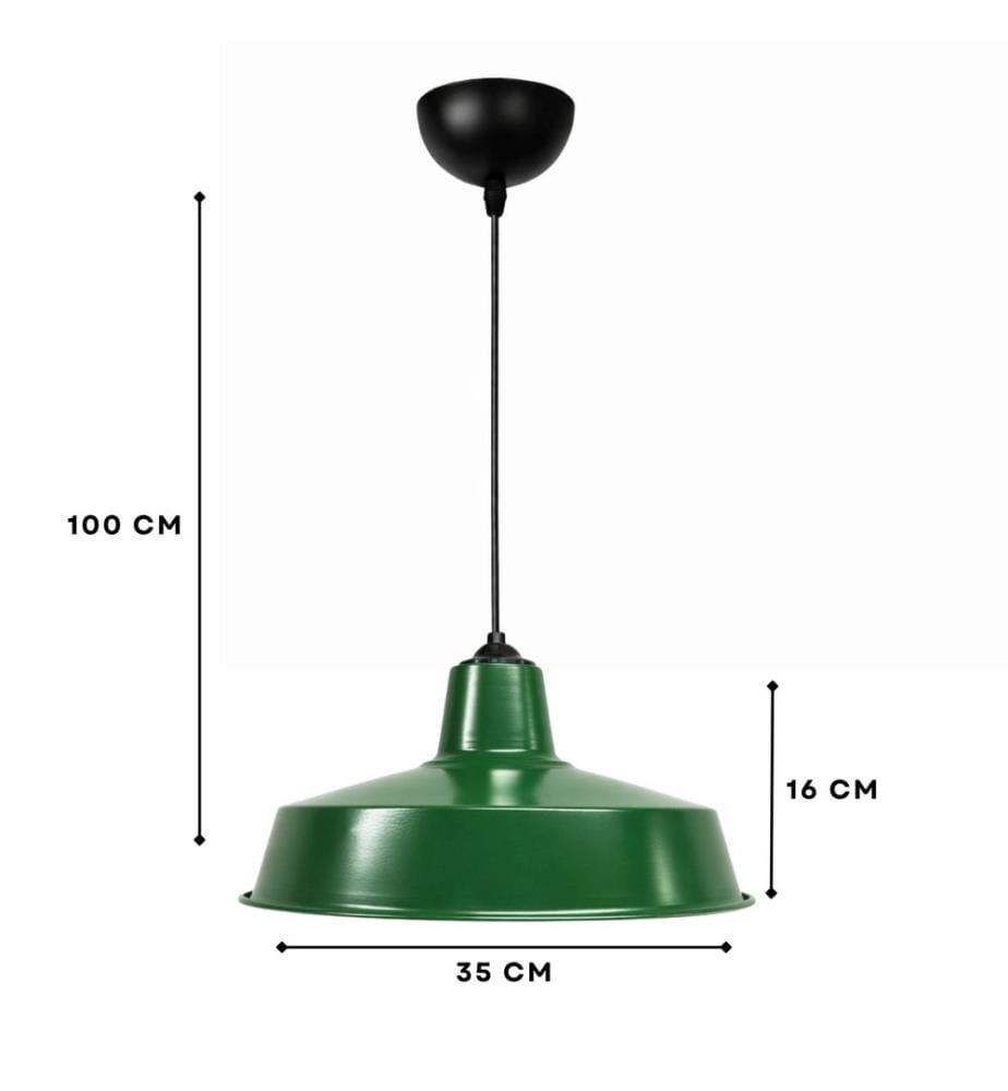 Lustre, corps en plastique, vert