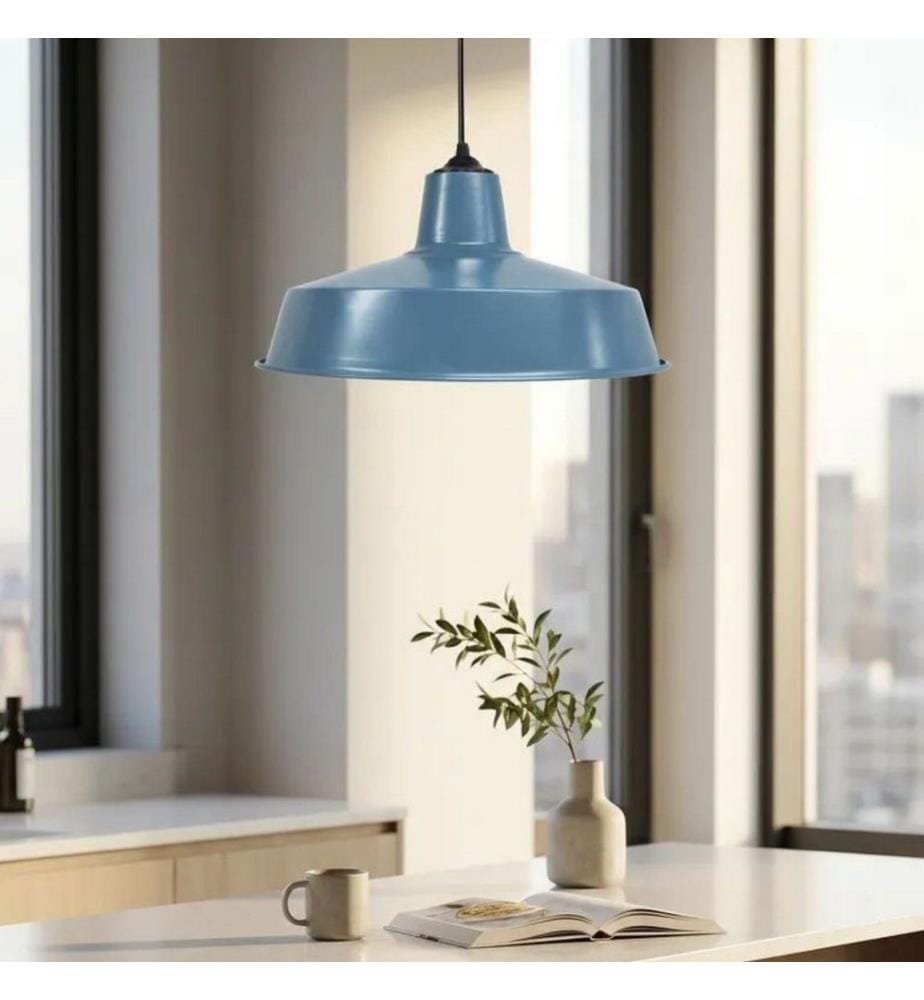 Lustre, corps en plastique, bleu