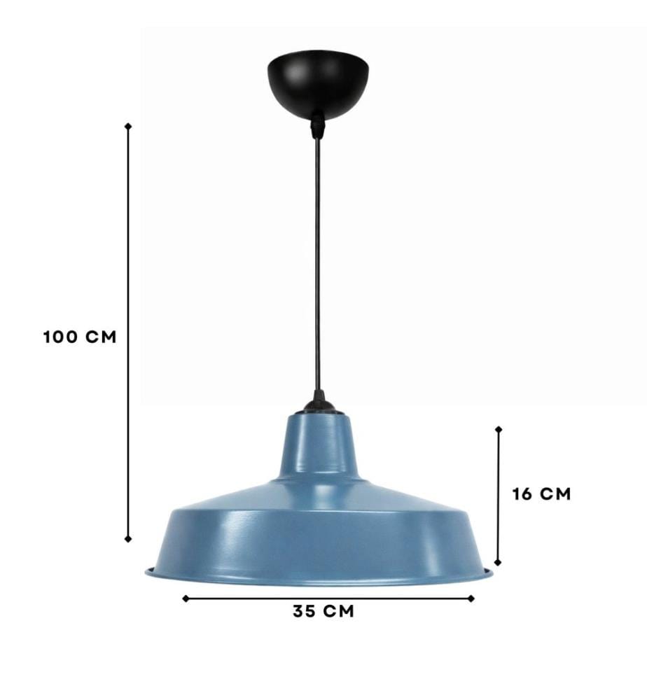 Lustre, corps en plastique, bleu