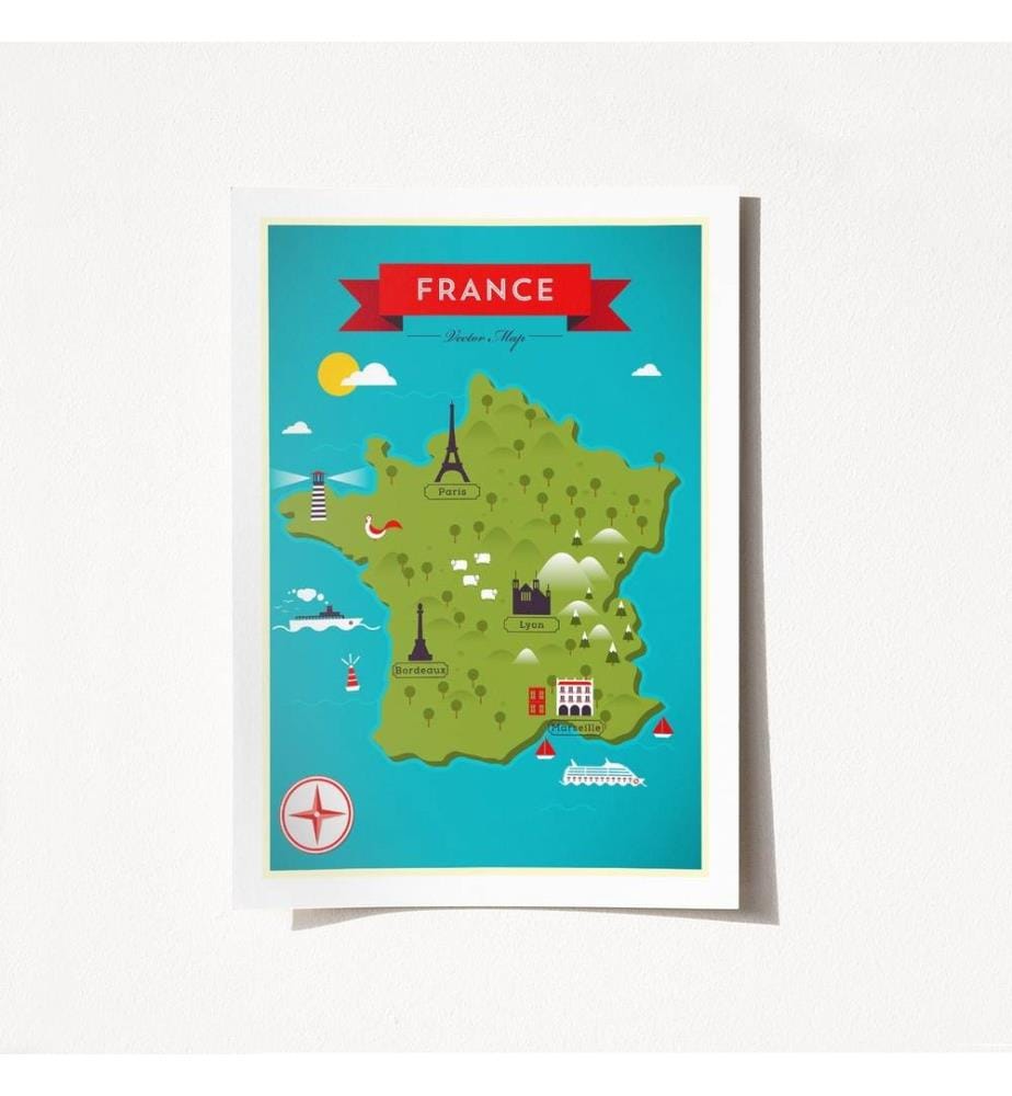 Poster A3, mehrfarbig, 100% mattes Satin