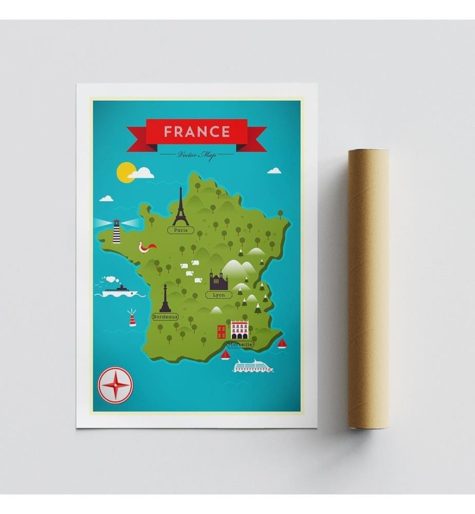 Poster, 50 x 70, mehrfarbig, 100% mattes Satin