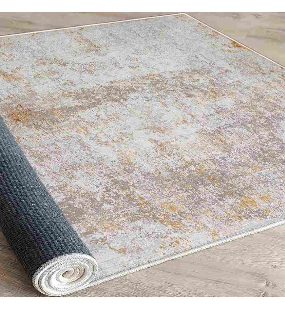 Teppich, Creme, Kamel, 100% Baumwolle, 140 x 220 cm