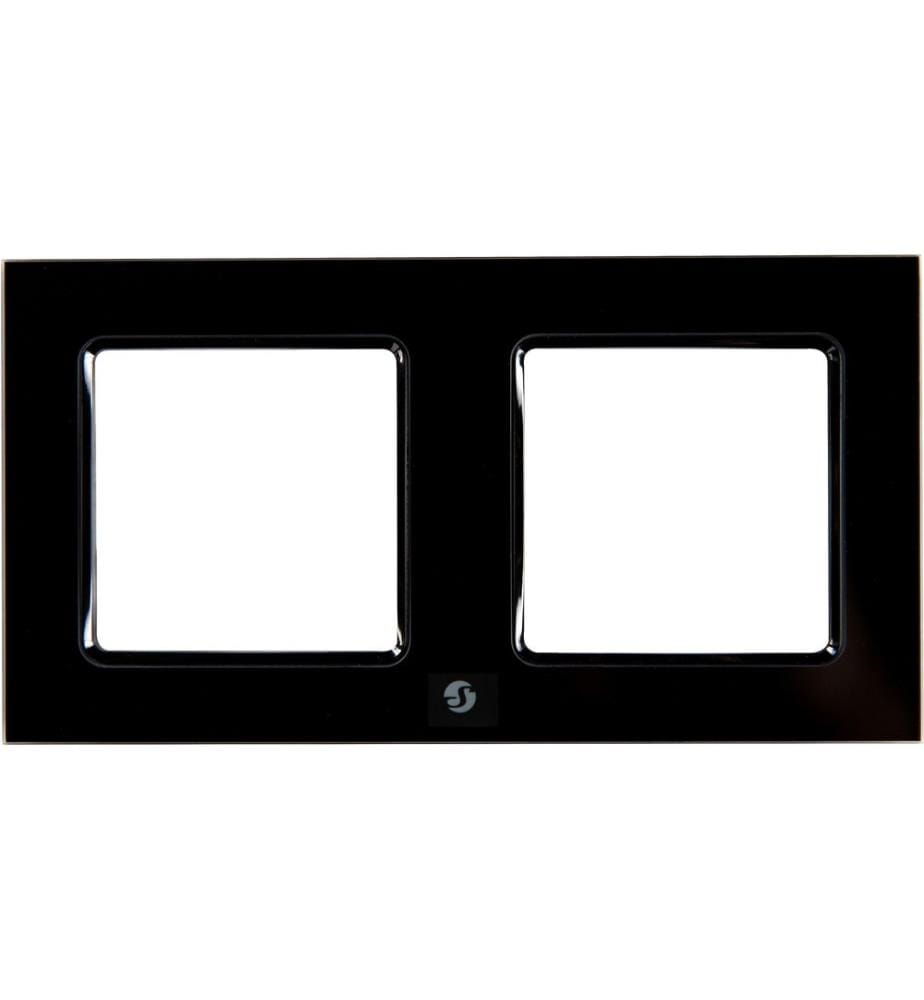 SHELLY - Wall Frame 2 für SHELLY - Wall Switch schwarz