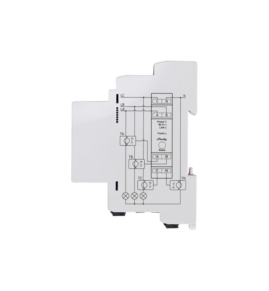 SHELLY - Compteur d'énergie triphasé SHELLY - Pro 3EM