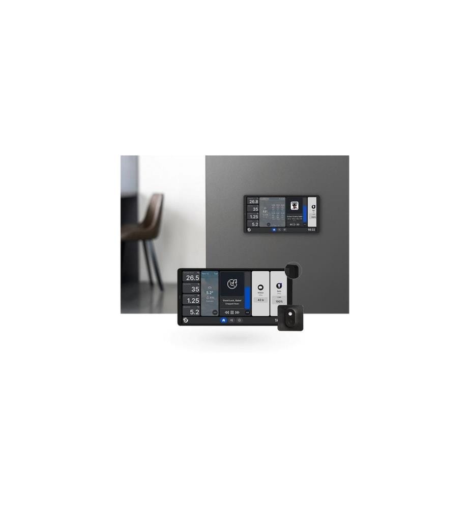 SHELLY - Wall Display X2 +HT Touchscreen Schwarz