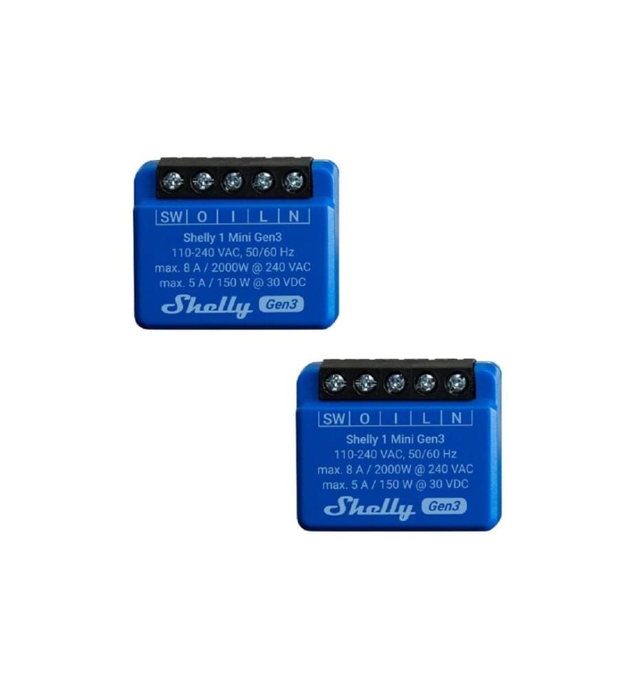 SHELLY - WLAN-Schalter Mini Gen3, 2 Stück