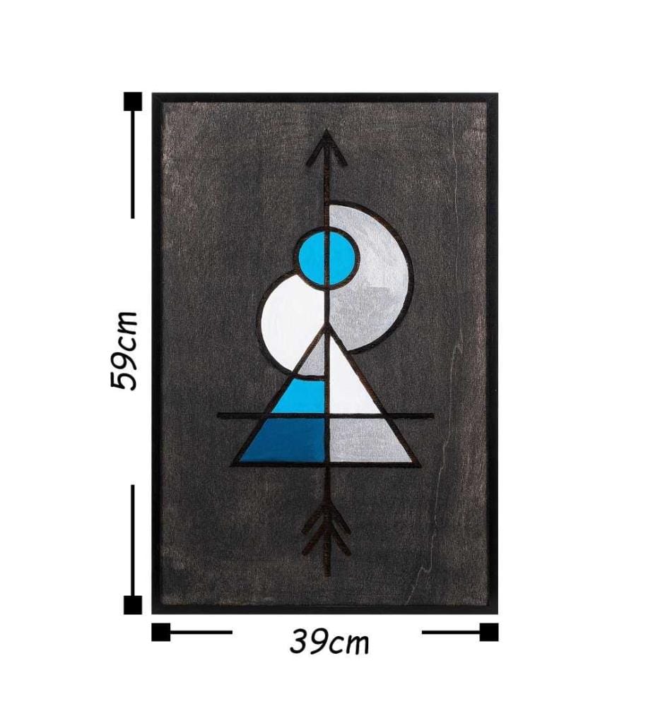 Dekoratives Accessoire für die Wand aus Holz, Multicolor, Sperrholz