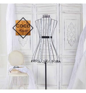 Dekoratives Wandaccessoire aus Holz, Walnuss Schwarz, 50% Holz - 50% Metall
