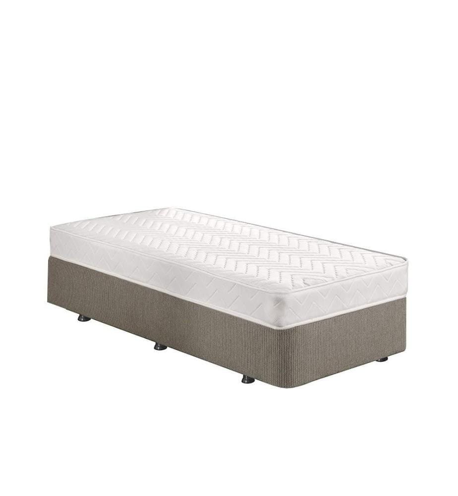 Mattress, White, Knitted Fabric Cover, Multi Spring System