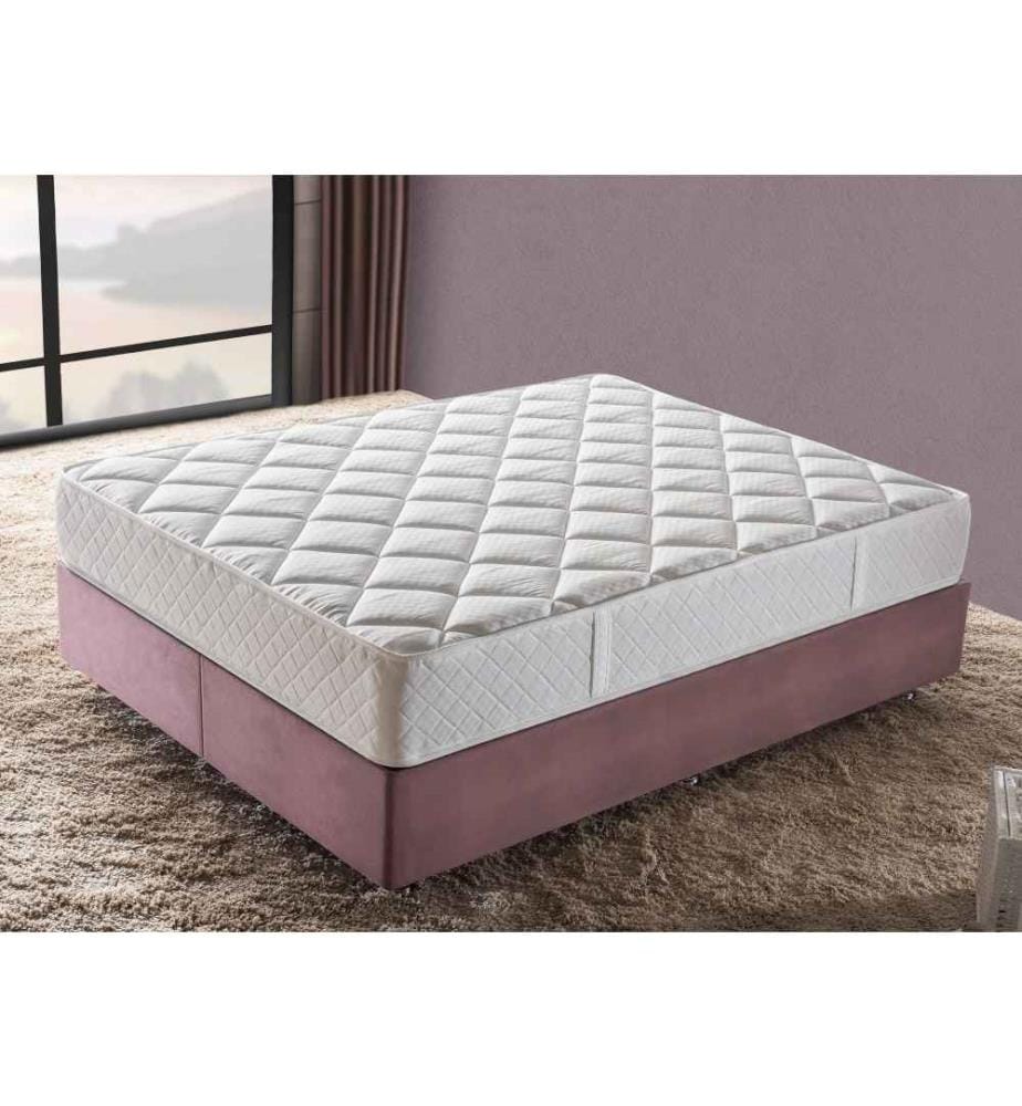 Matelas, blanc, housse en tissu tricoté spécial, mousse hypersoft