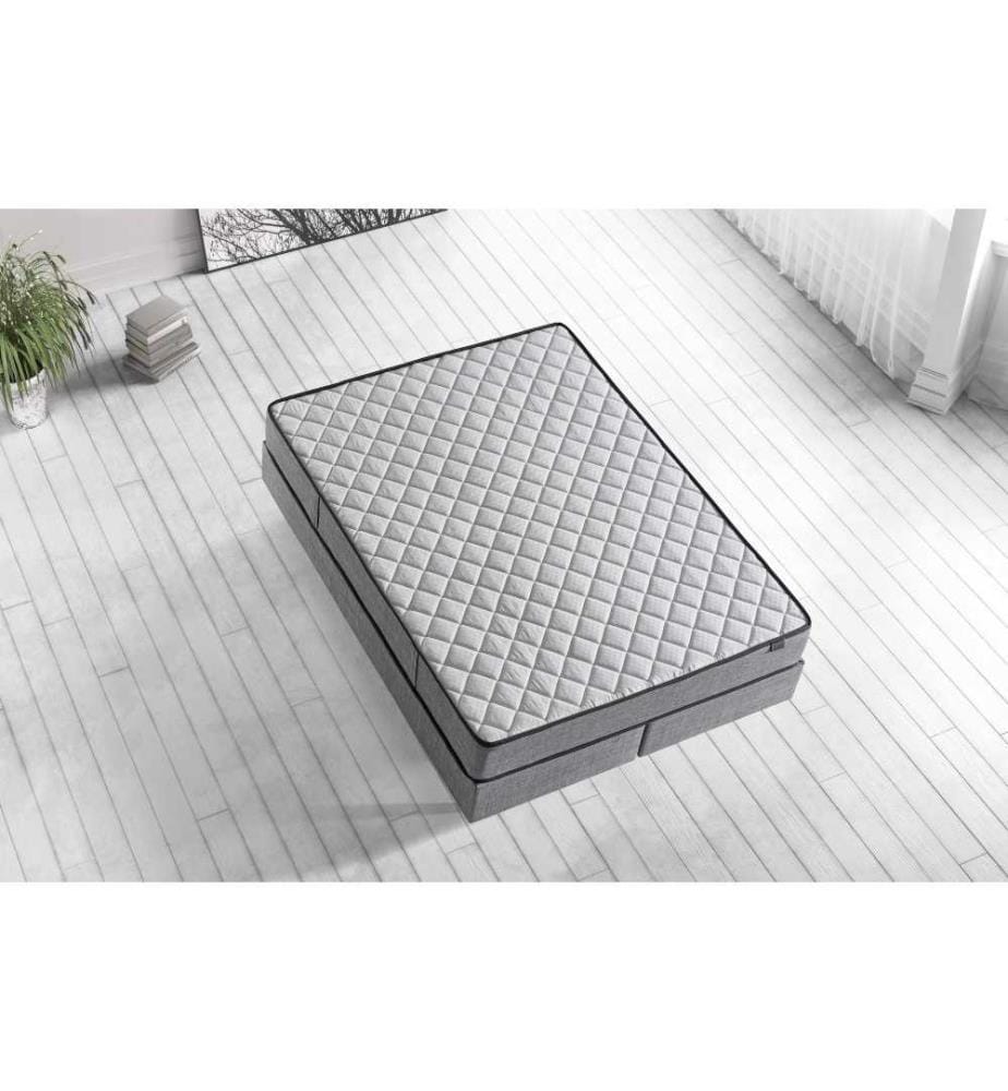 Matelas, blanc, gris, housse en tissu spécial, système multi-sorts