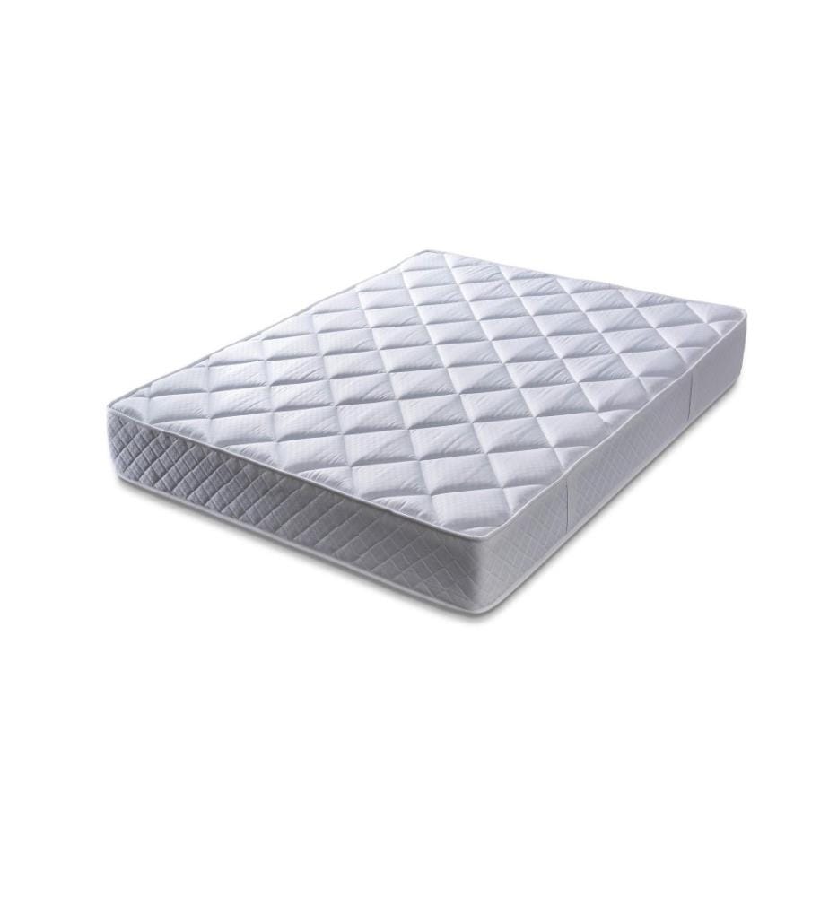 Matelas, blanc, housse en tissu spécial, une face ferme - une face souple