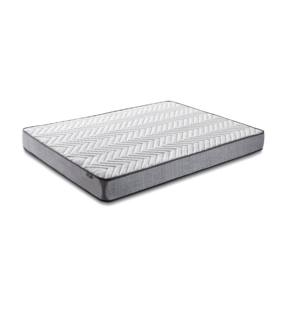 Matelas, blanc, gris, housse en tissu Jacquard, orthopédique complet