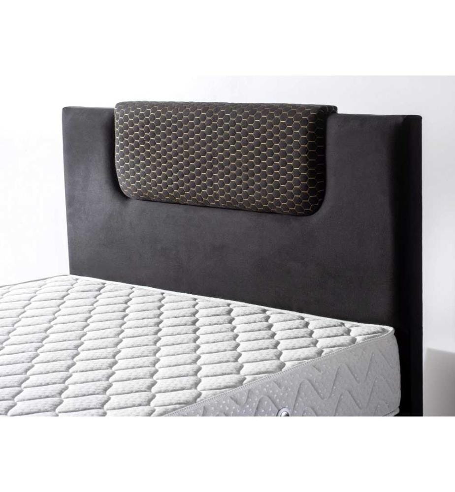 Matelas, blanc, housse en coton tricoté, mousse à mémoire de forme