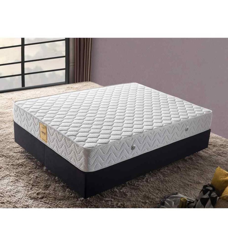 Matelas, blanc, housse en coton tricoté, mousse à mémoire de forme