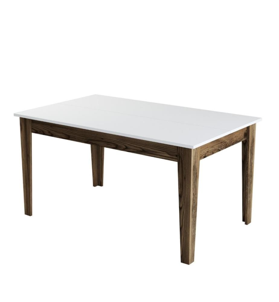 Wohnzimmer-Möbel-Set, Nussbaum, Weiss, Melaminharzbeschichtete Spanplatte