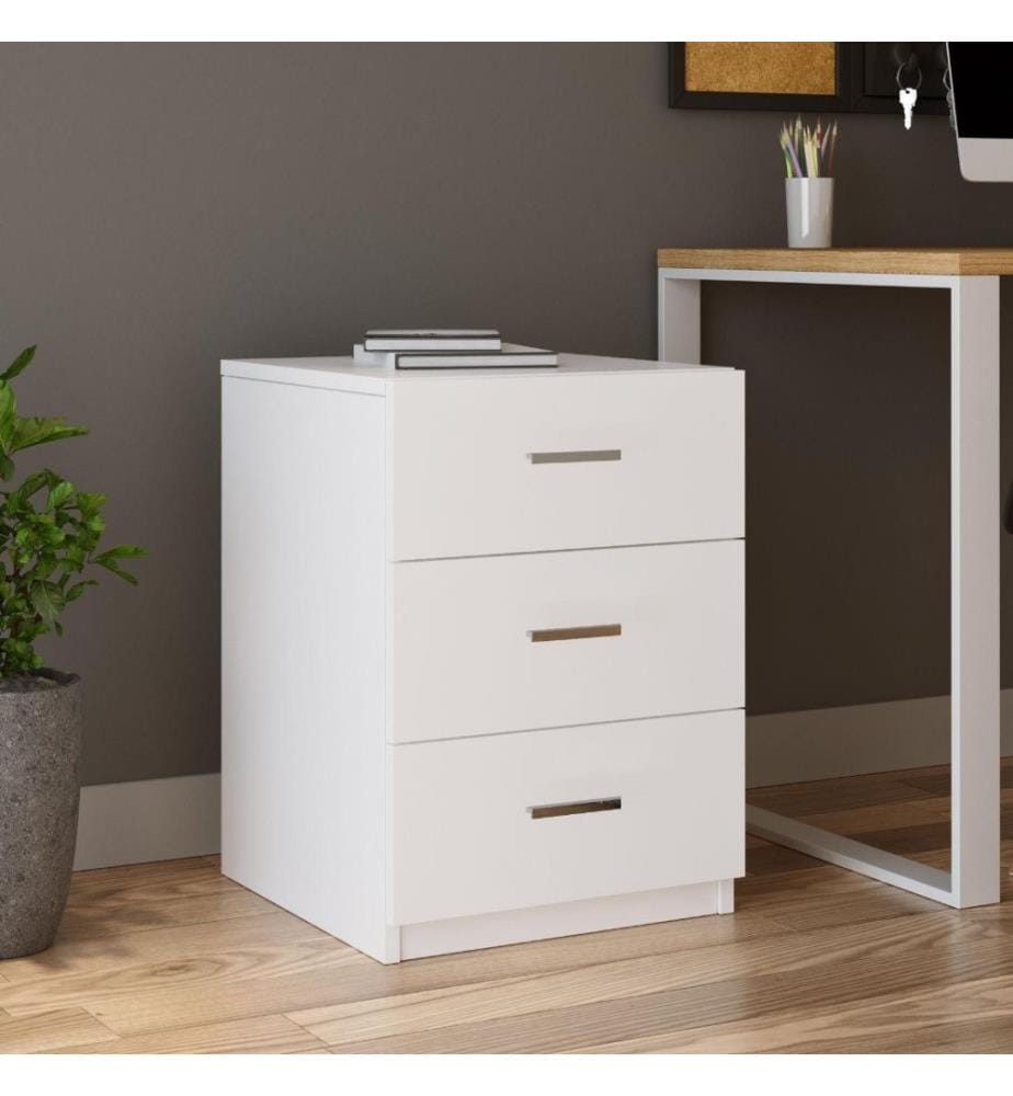 Office Furniture Set, White, Melamine Coated Particle Board