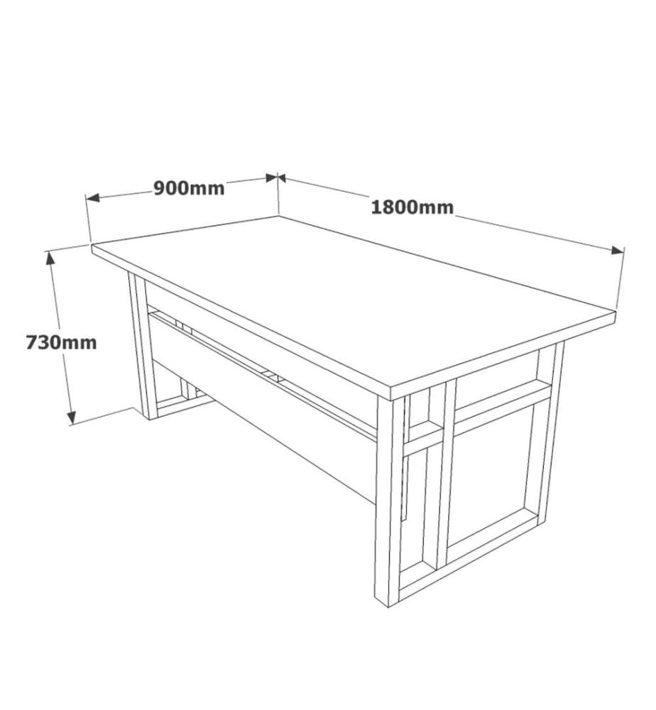 Ensemble de meubles de bureau, noyer, anthracite, panneau de particules mélaminé