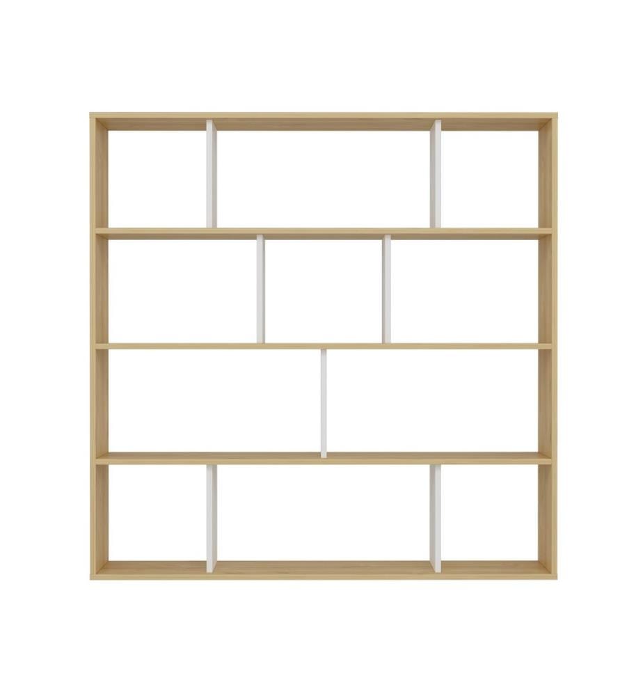 Bibliothèque, chêne, blanc, panneau de particules mélaminé