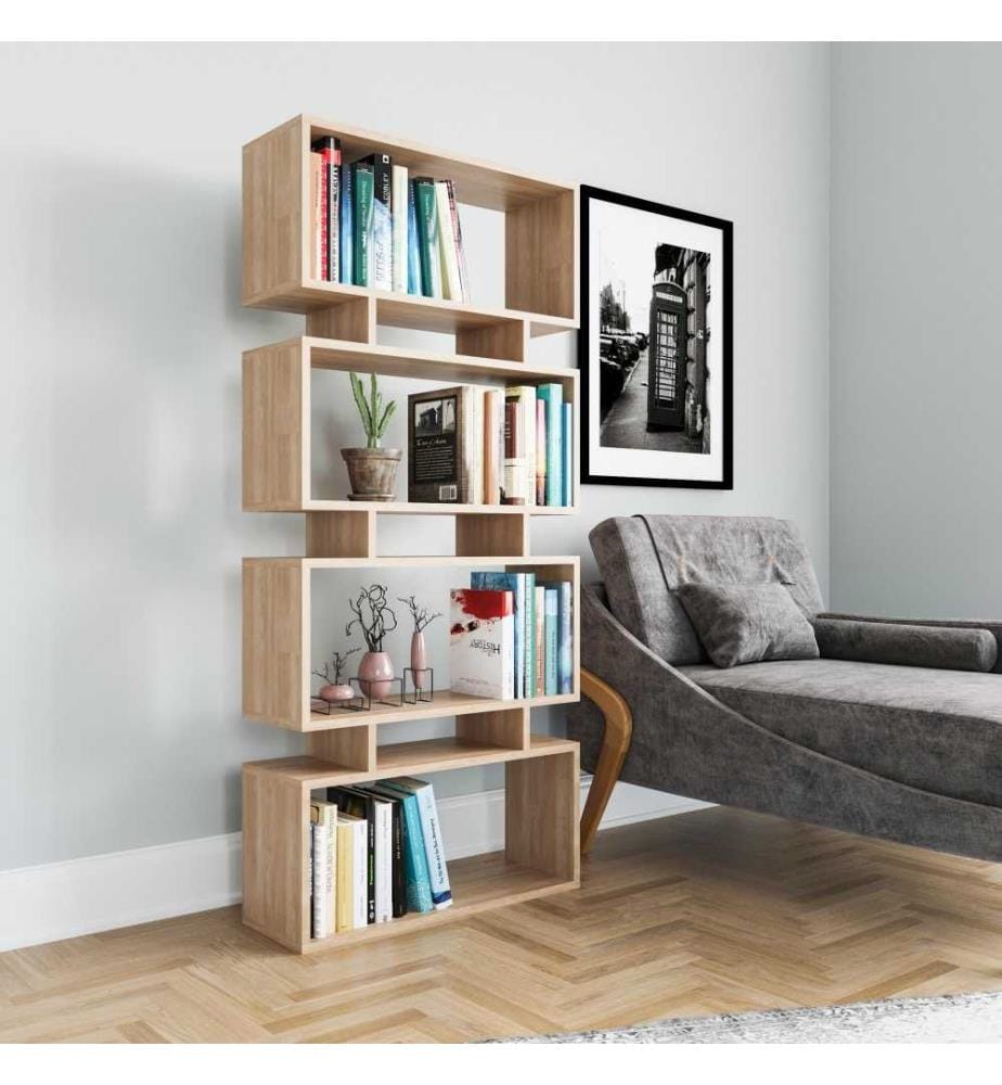 Bibliothèque, chêne, panneau de particules mélaminé