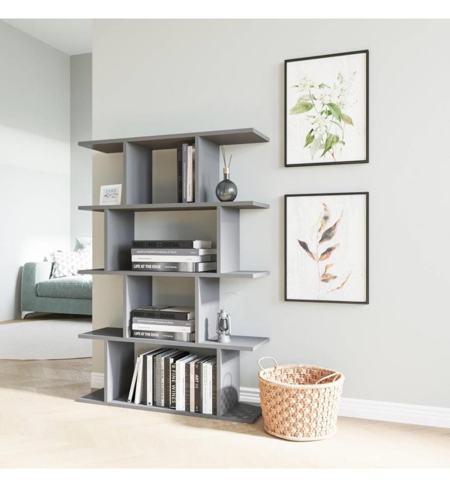Bibliothèque, Anthracite, Panneau de particules mélaminé