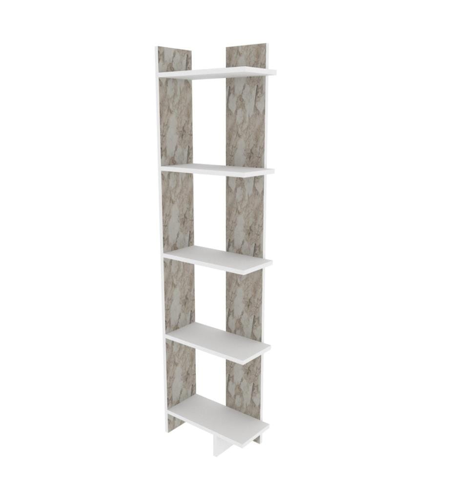 Bibliothèque, blanc, panneau de particules mélaminé