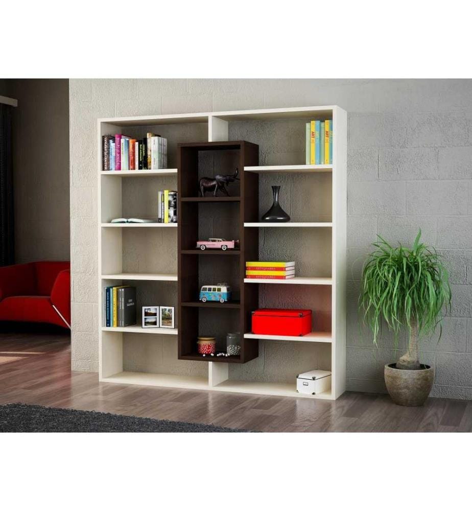 Bibliothèque, chêne, brun, panneau de particules mélaminé