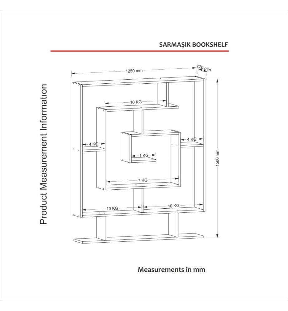Bibliothèque, blanc, panneau de particules mélaminé
