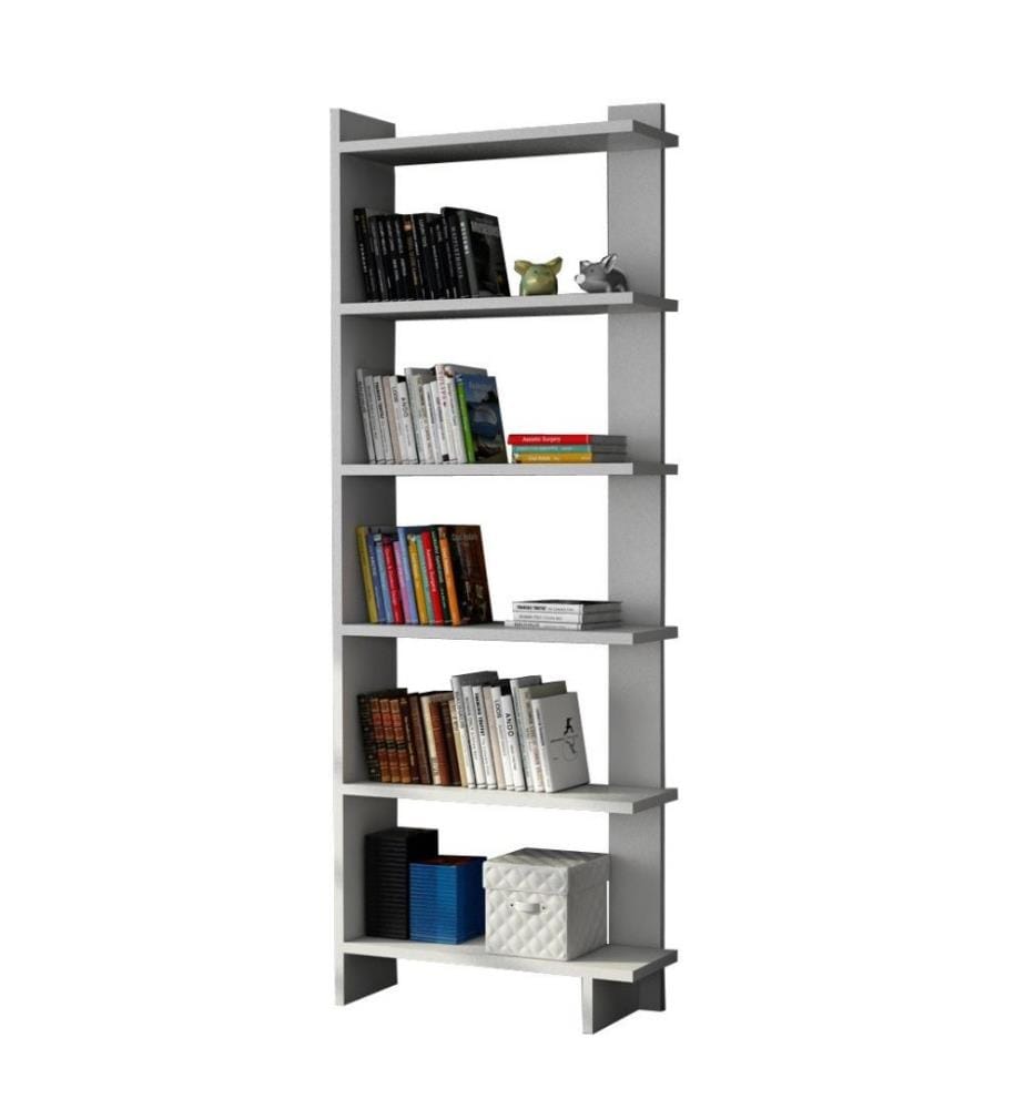 Bücherregal, Weiss, Melaminbeschichtete Spanplatte