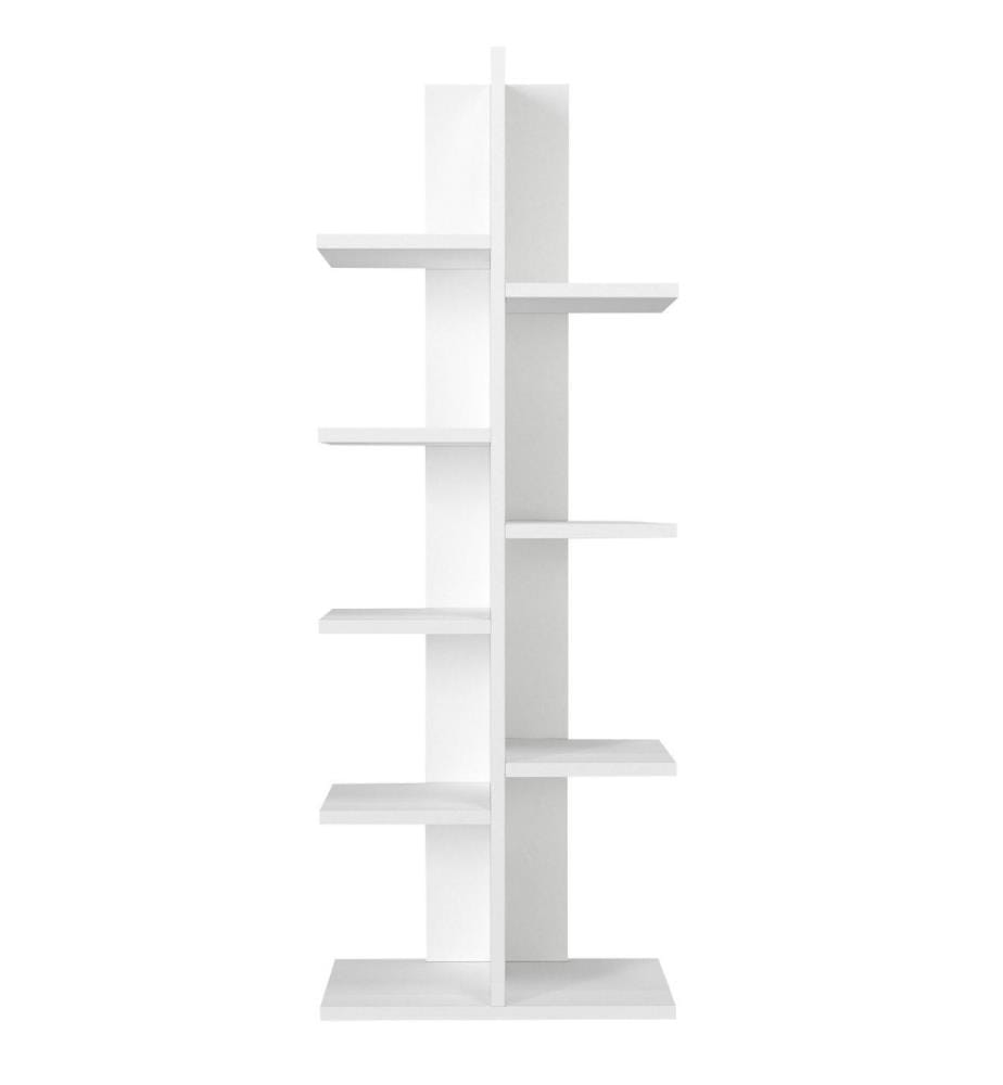Bibliothèque, blanc, panneau de particules mélaminé