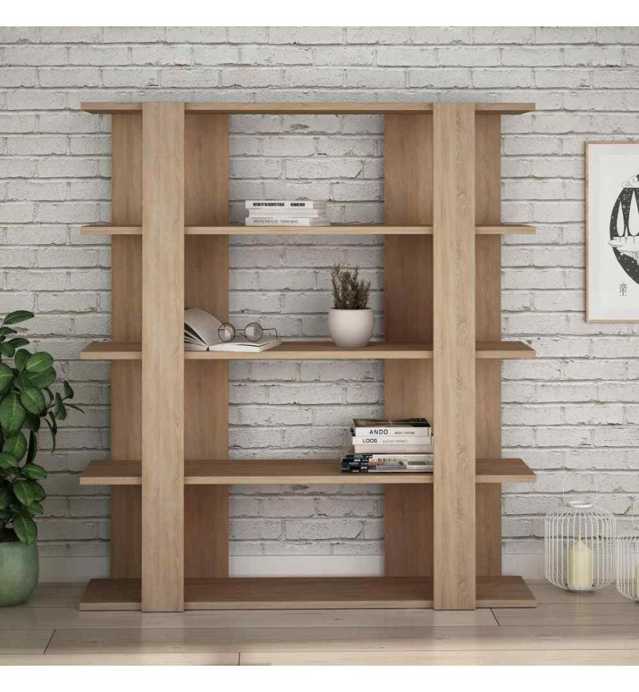 Bibliothèque, chêne, panneau de particules mélaminé