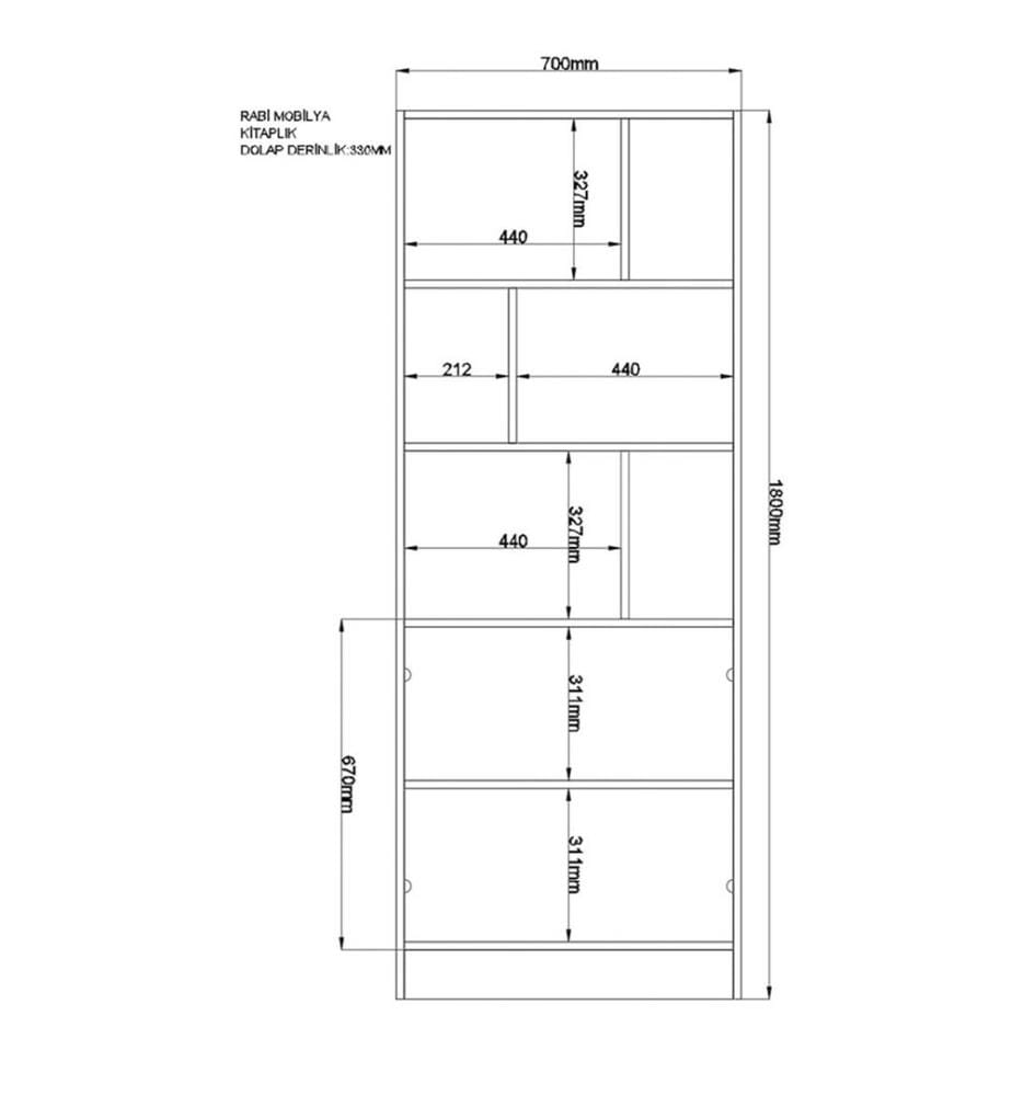 Bücherregal, mattweiss, 100 % MELAMINBESCHICHTETE E1-QUALITÄTSSPANPLATTE