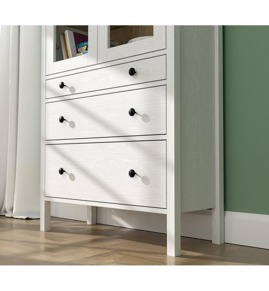 Bookshelf, Wooden, White, 100% MELAMINE COATED PARTICLE BOARD