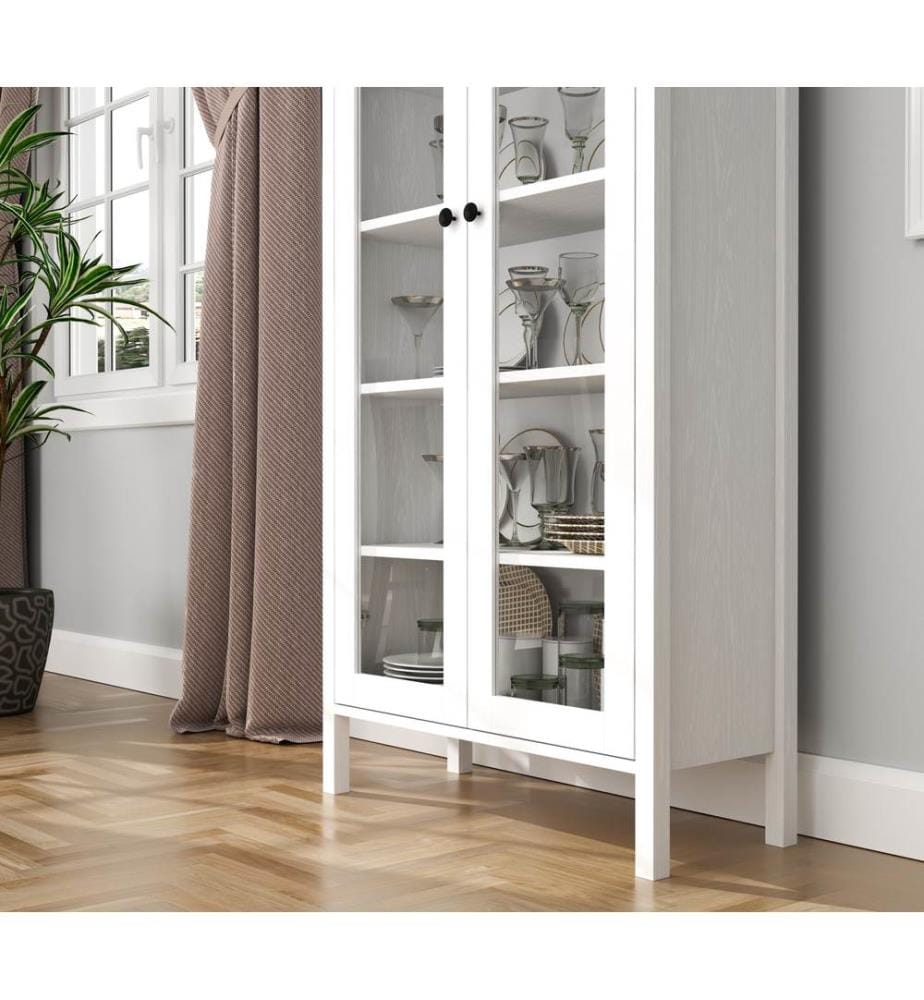 Bookshelf, Wooden, White, 100% MELAMINE COATED PARTICLE BOARD