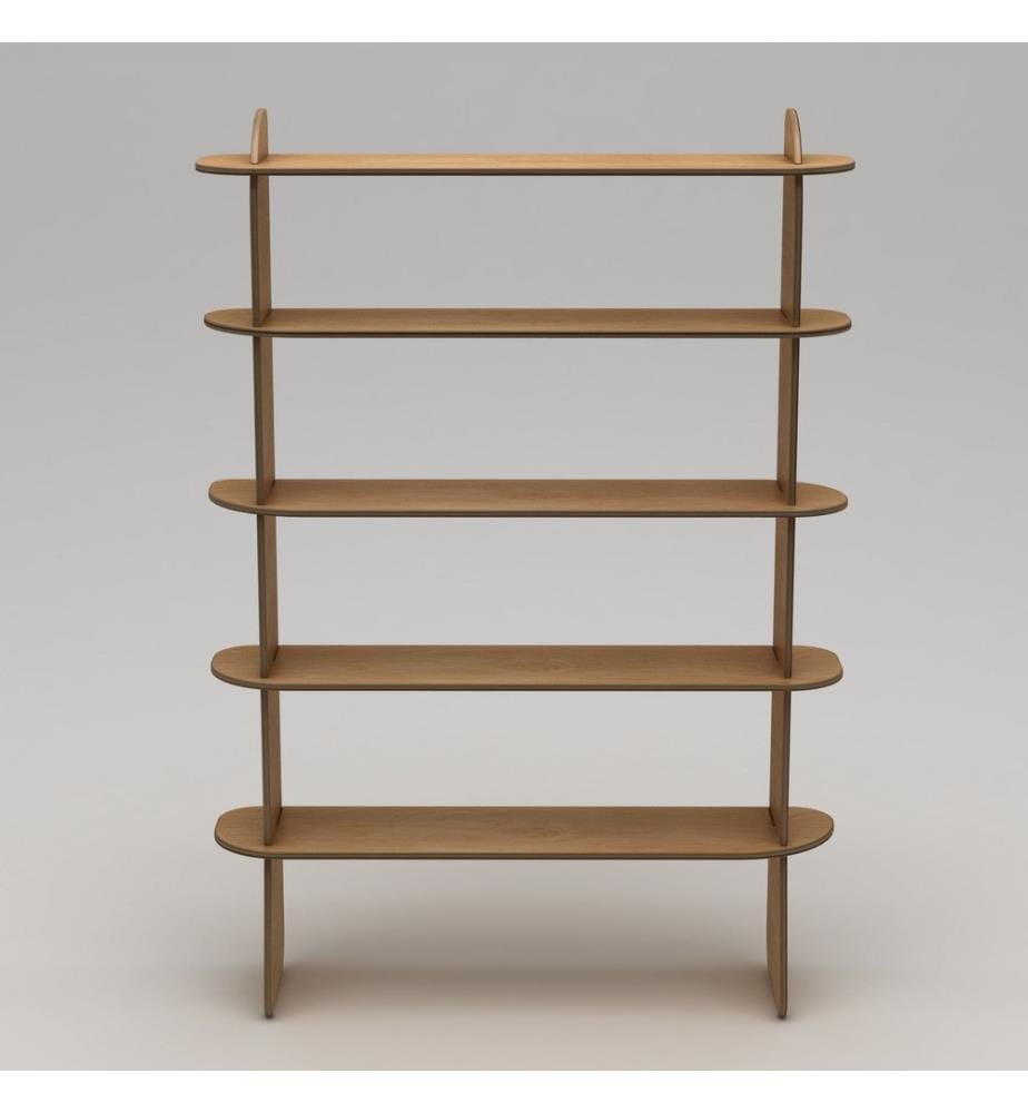 Bücherregal, Naturholz, 100 % BIRKENSPERRHOLZ