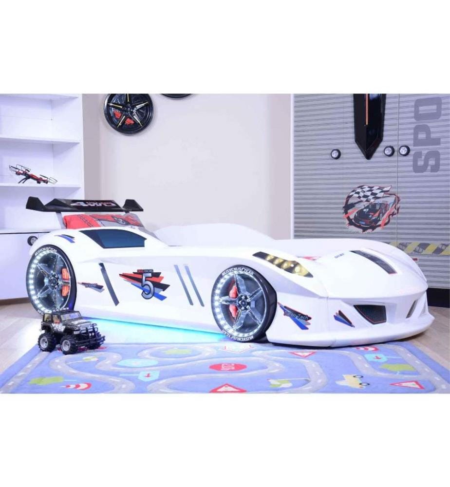 Car Bed, Multicolor, Melamine Coated Particle Board Body, Abs Outer Side