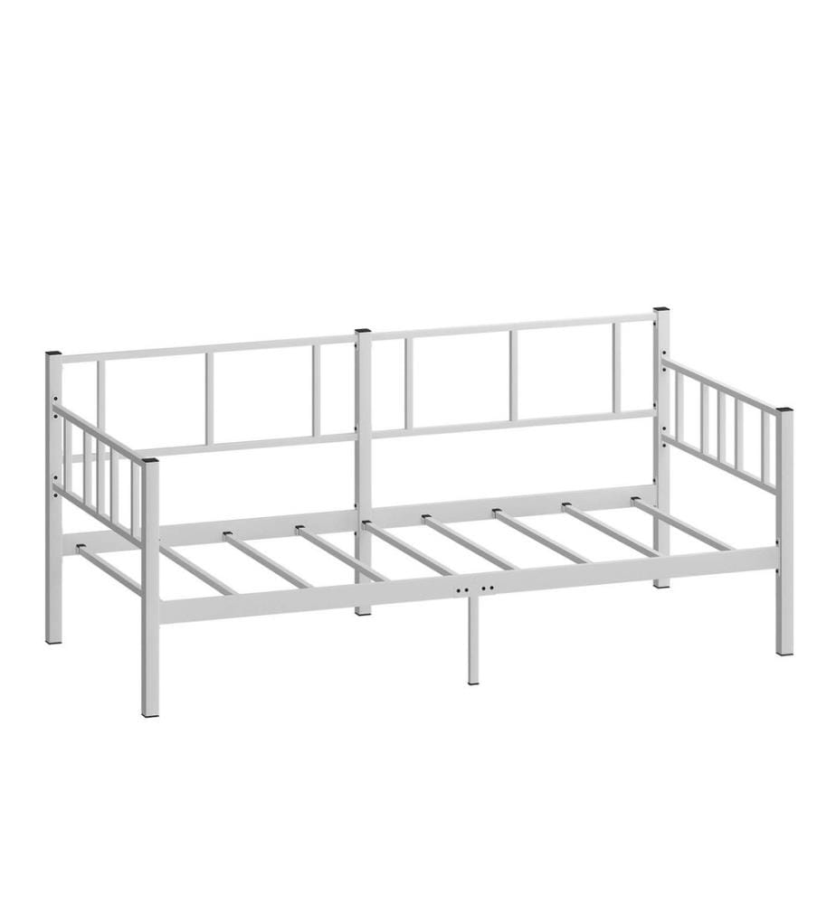 Divano letto, bianco, 100% METALLO