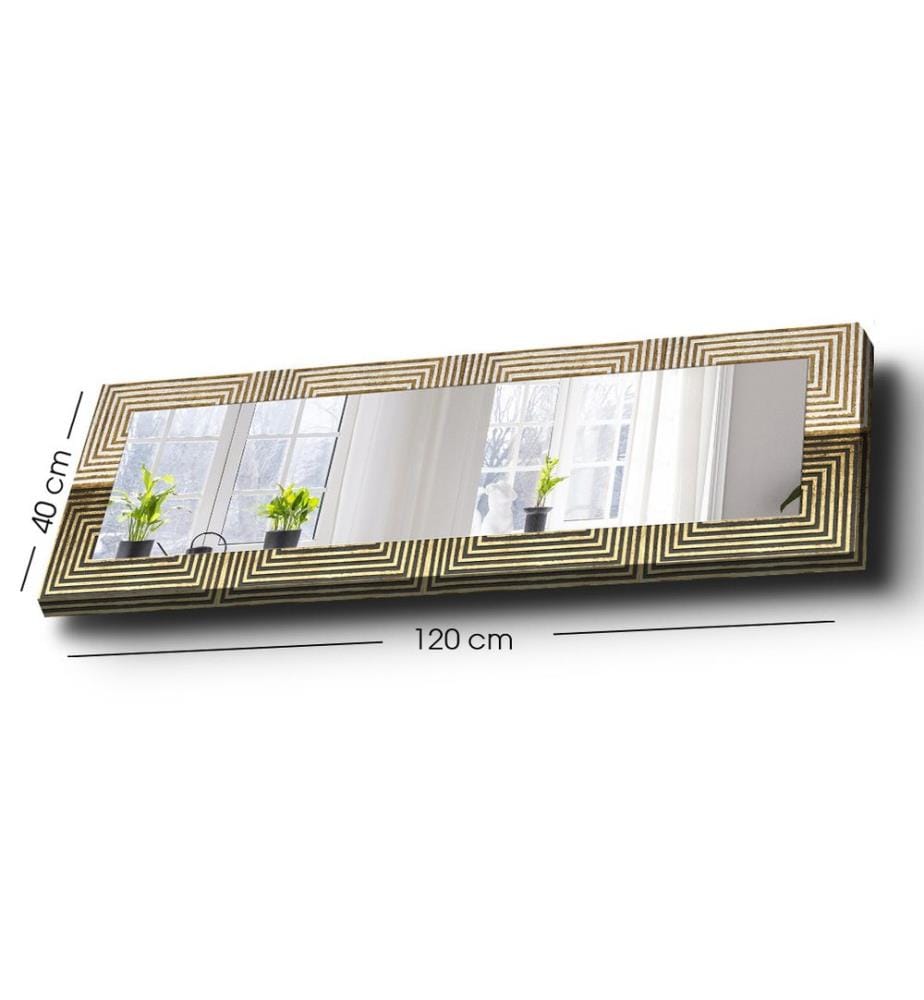 Dekorativer Spiegel, mehrfarbig, SPIEGEL, 100 % POLYESTER-LEINWAND