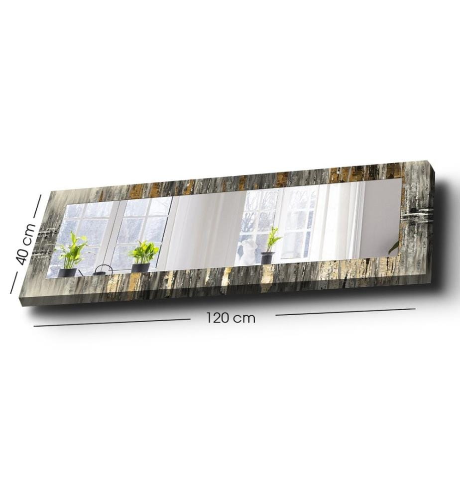 Dekorativer Spiegel, mehrfarbig, SPIEGEL, 100 % POLYESTER-LEINWAND