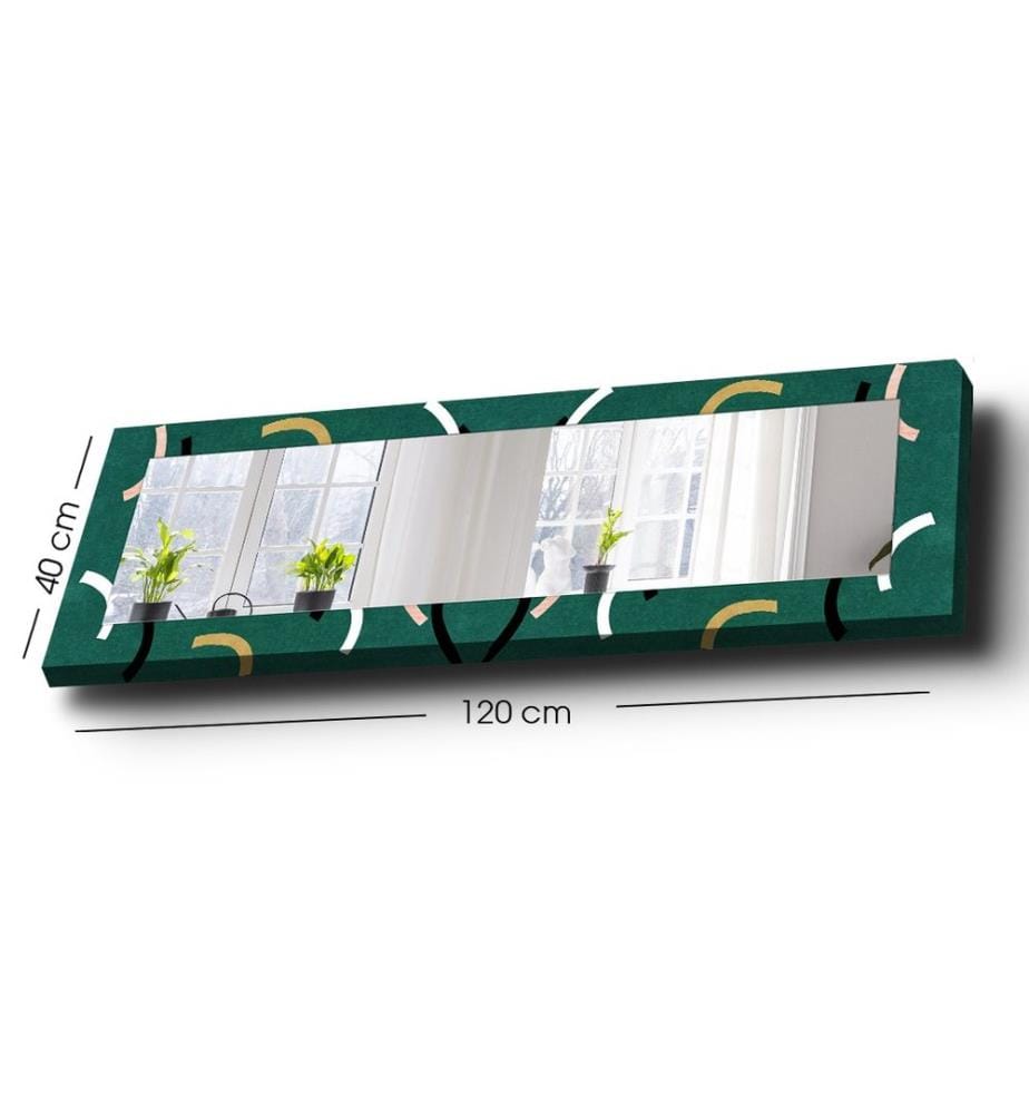 Dekorativer Spiegel, mehrfarbig, SPIEGEL, 100 % POLYESTER-LEINWAND