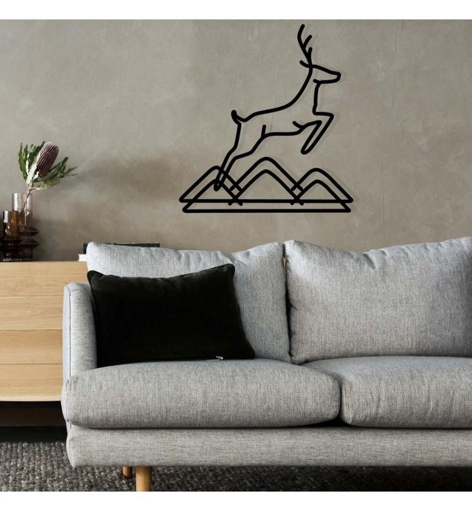 Decorative Metal Wall Accessory, Black, 100% METAL