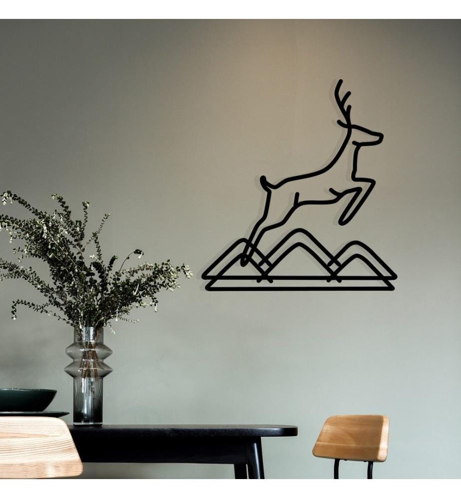 Decorative Metal Wall Accessory, Black, 100% METAL