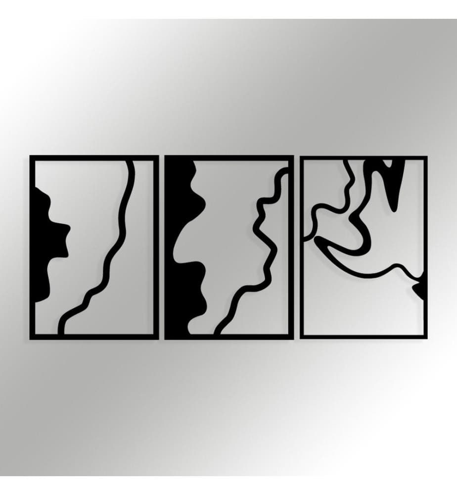 Decorative Metal Wall Accessory, Black, 100% METAL