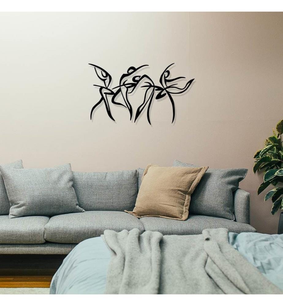 Decorative Metal Wall Accessory, Black, 100% METAL
